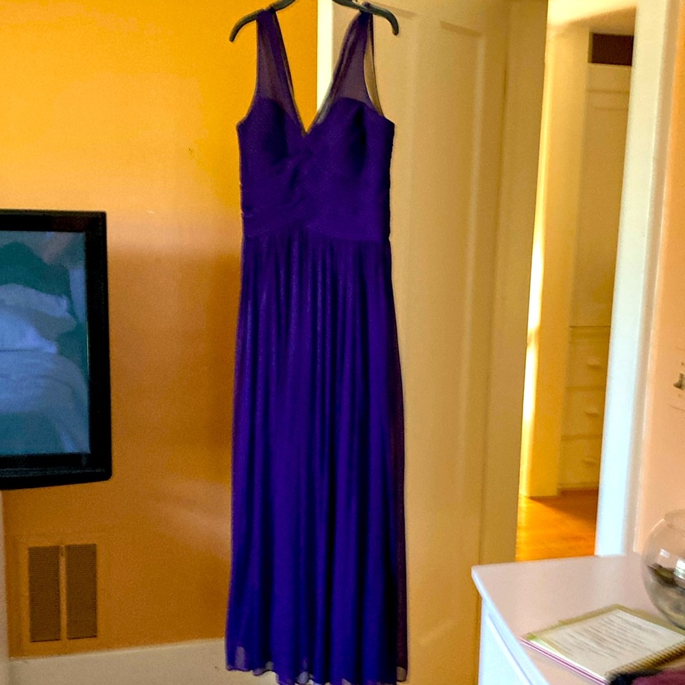 Purple party T Length dress